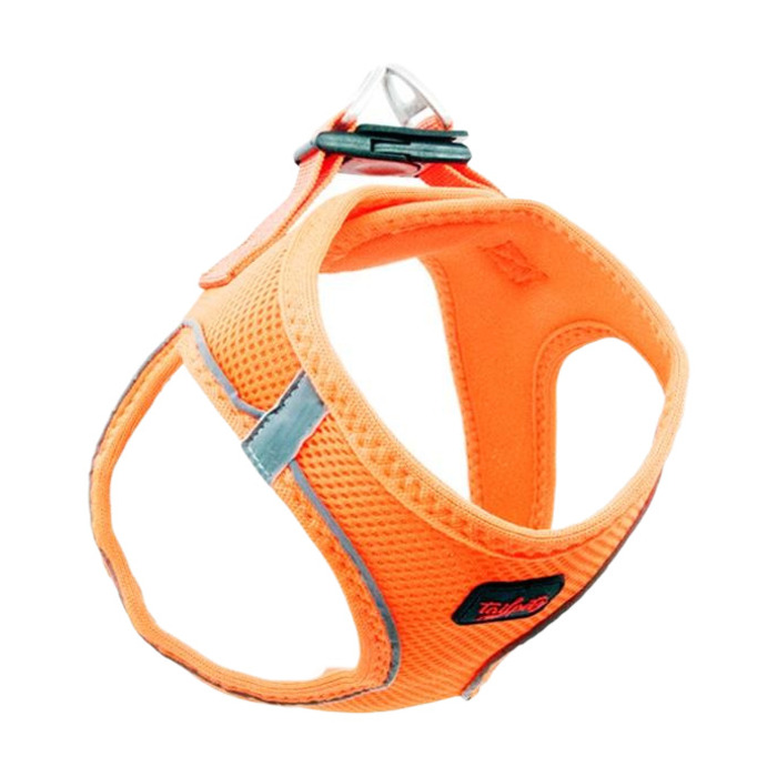 TailPetz Air Mesh Köpek Göğüs Tasması Neon Turuncu (L)