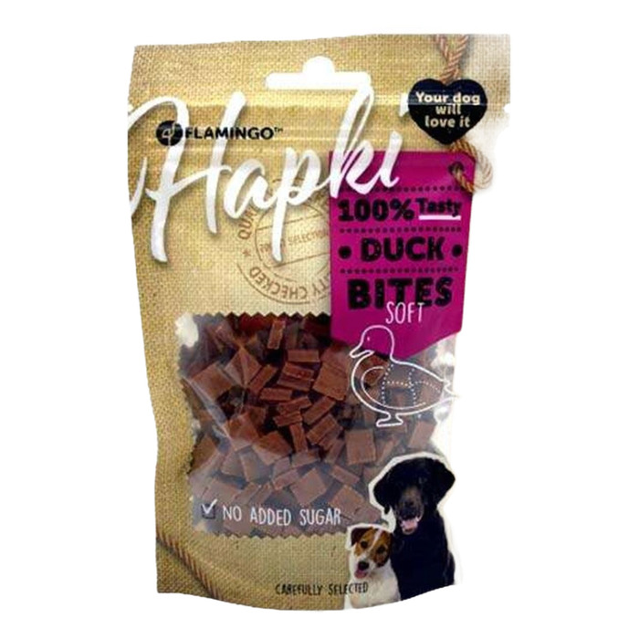 FLAMINGO 1030698 DUCK SOFT BITES ÖRDEK ETLI GLUTENSIZ KÖPEK ÖDÜLÜ 85 GR