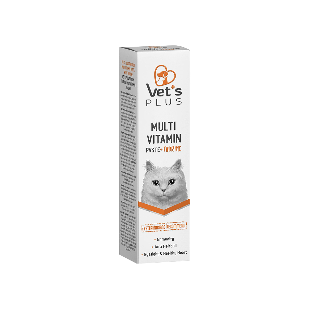 Vet's Plus Sağlıklı Kediler için Taurinli Multi Vitamin Kedi Macunu (100 g)