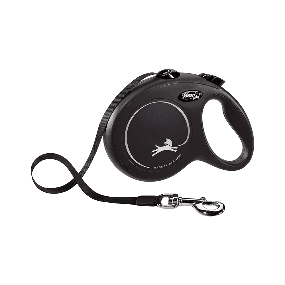 Flexi Black Design Large Mavi Şerit Otomatik Gezdirme Tasması (5 m)