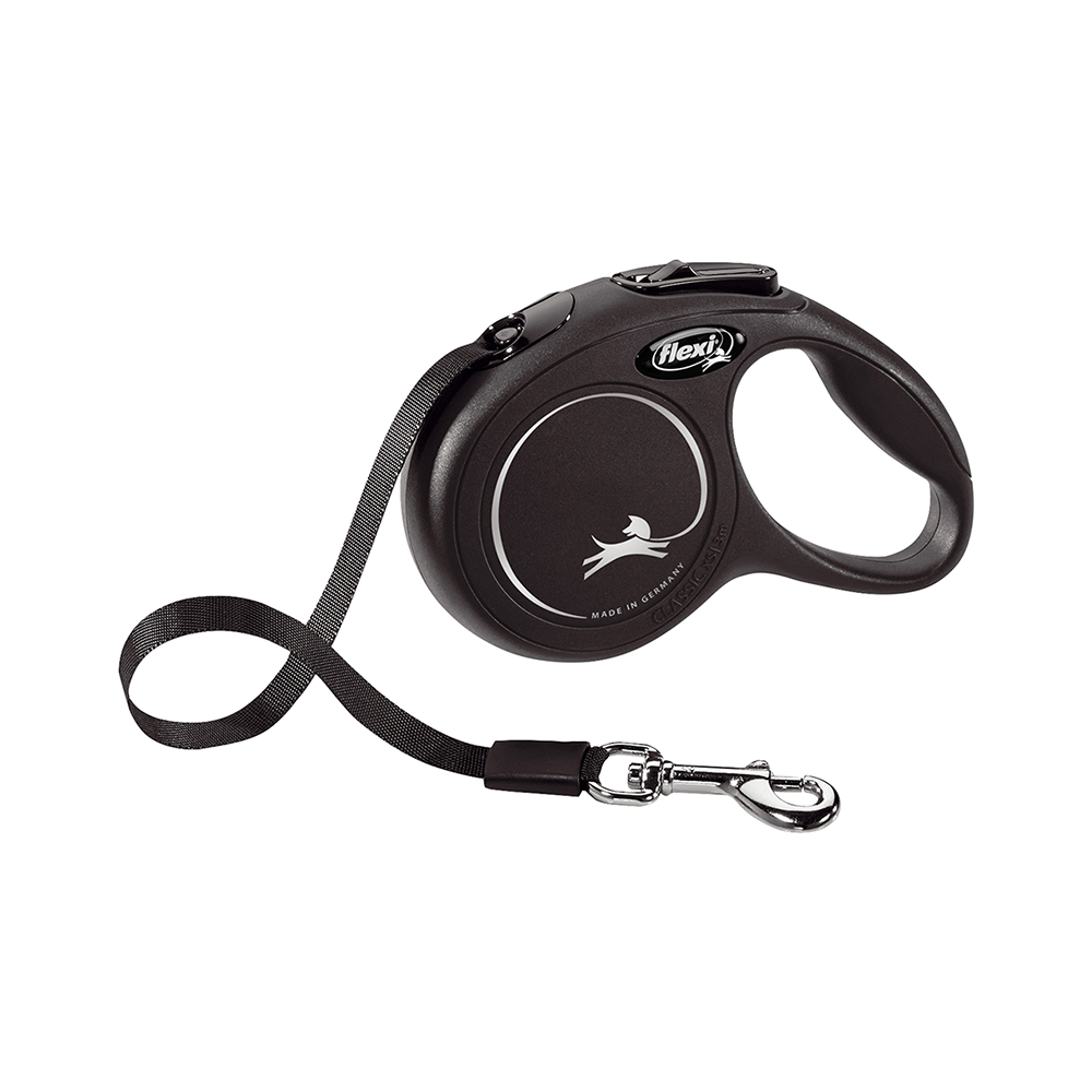 Flexi New Classic Şerit Gezdirme Tasması Siyah XS (3 m)