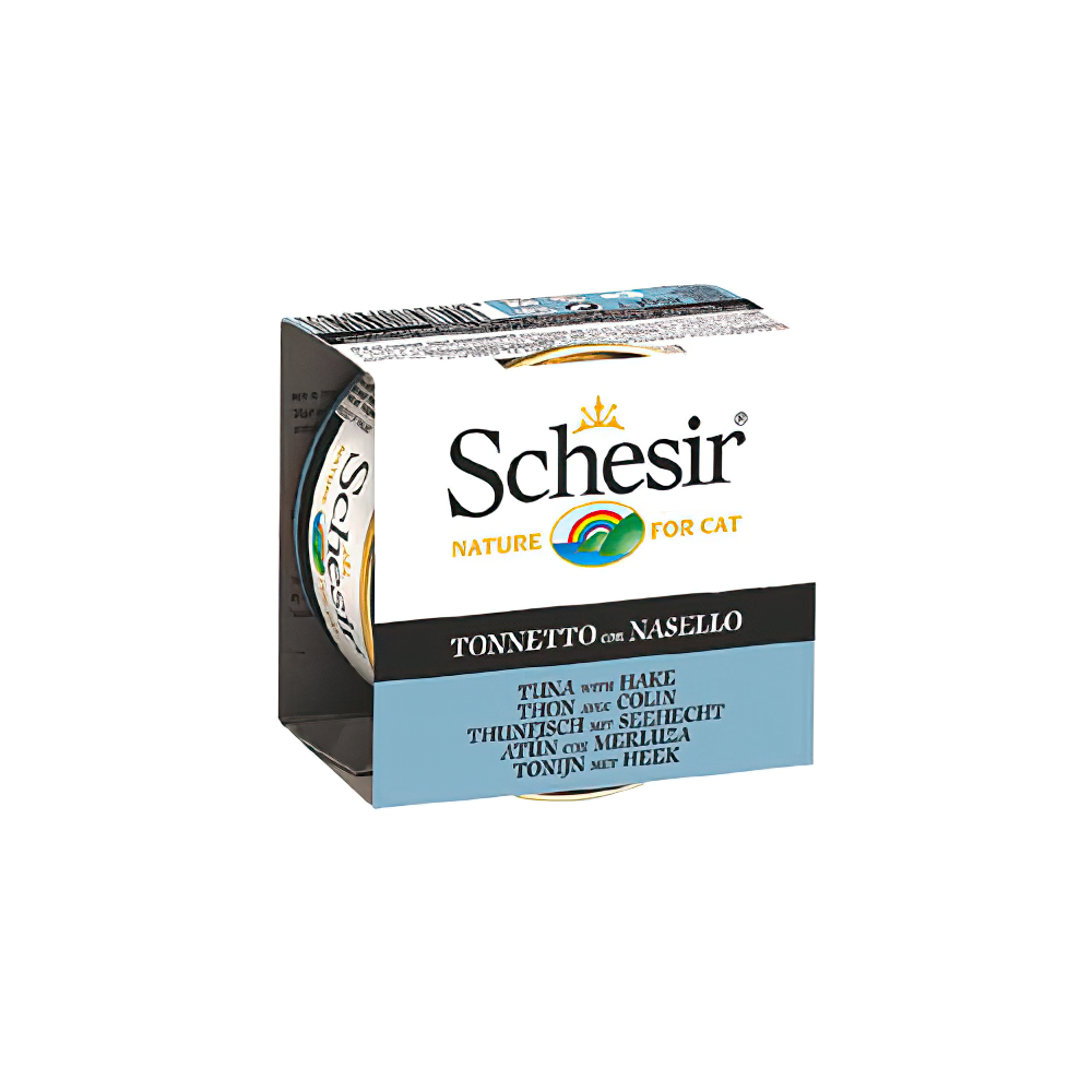 Schesir Ton Balıklı ve Barlam Balıklı Yetişkin Kedi Konserve Maması (85 g)