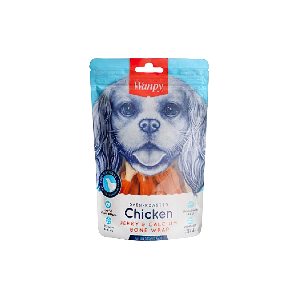 Wanpy Oven Roasted Tavuk Sargılı Kalsiyum Takviyeli Köpek Ödülü (100 g)