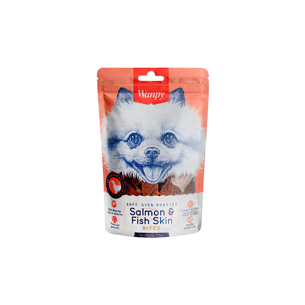 Wanpy Oven Roasted Gerçek Somon Dilimli Köpek Ödül Maması (100 g)