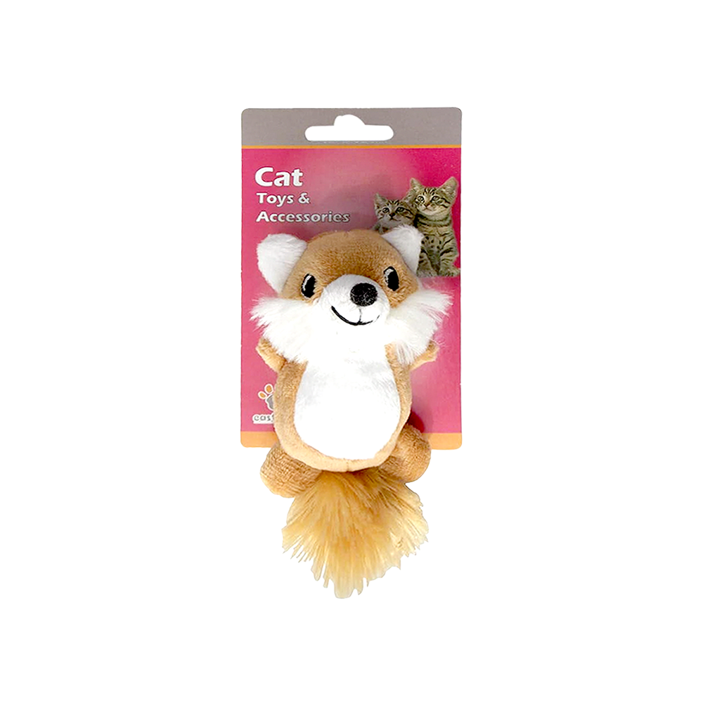 Eastland Peluş Tilki Hışırtı Kedi Oyuncağı (9,5 x 5 cm)