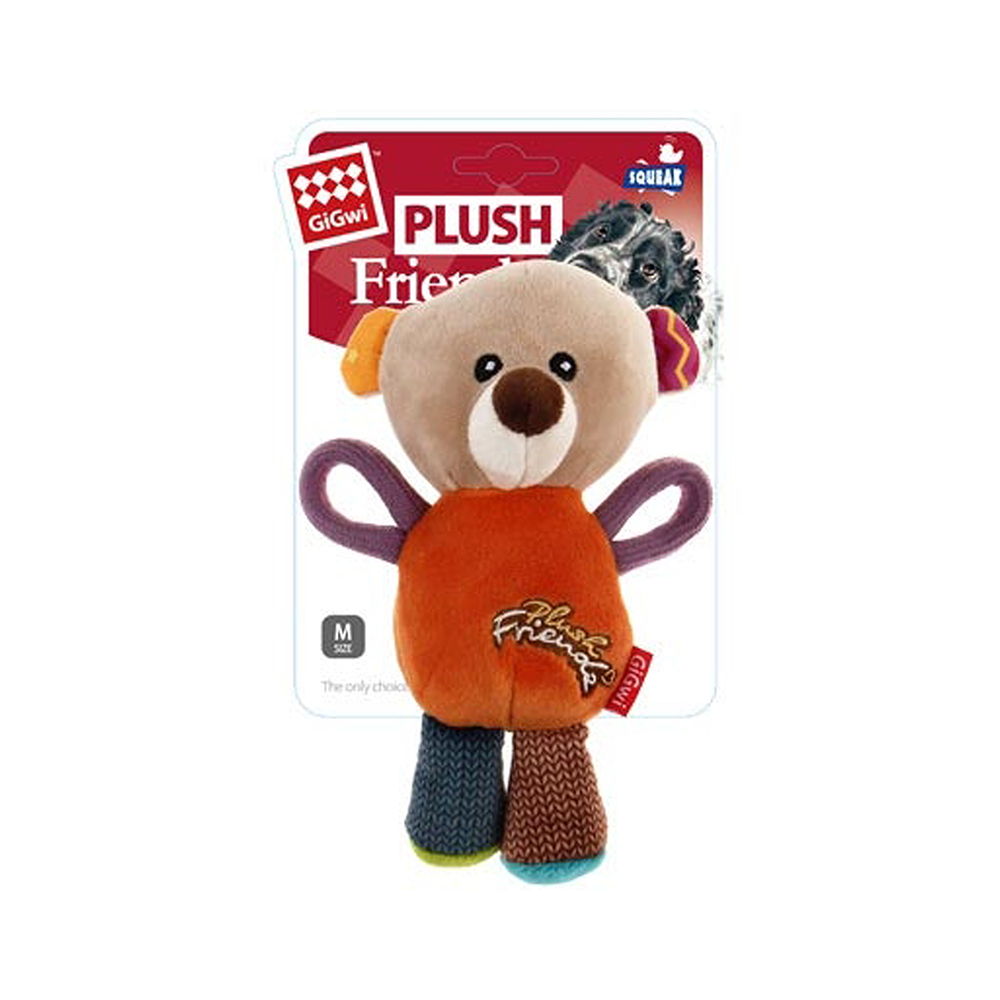 GiGwi Friendz Sesli Ayı Peluş Köpek Oyuncağı (17 cm)