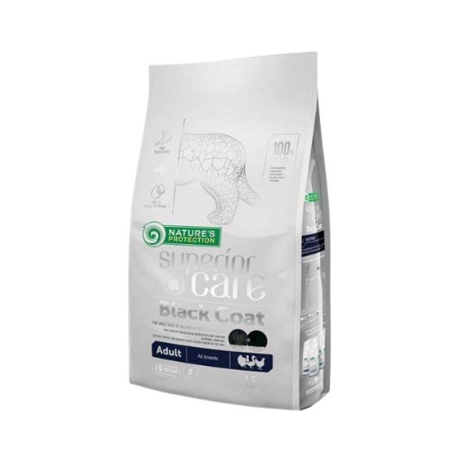 Nature's Protection Siyah Tüylü Köpekler İçin Kümes Hayvanlı Yetişkin Köpek Maması (1,5 kg)