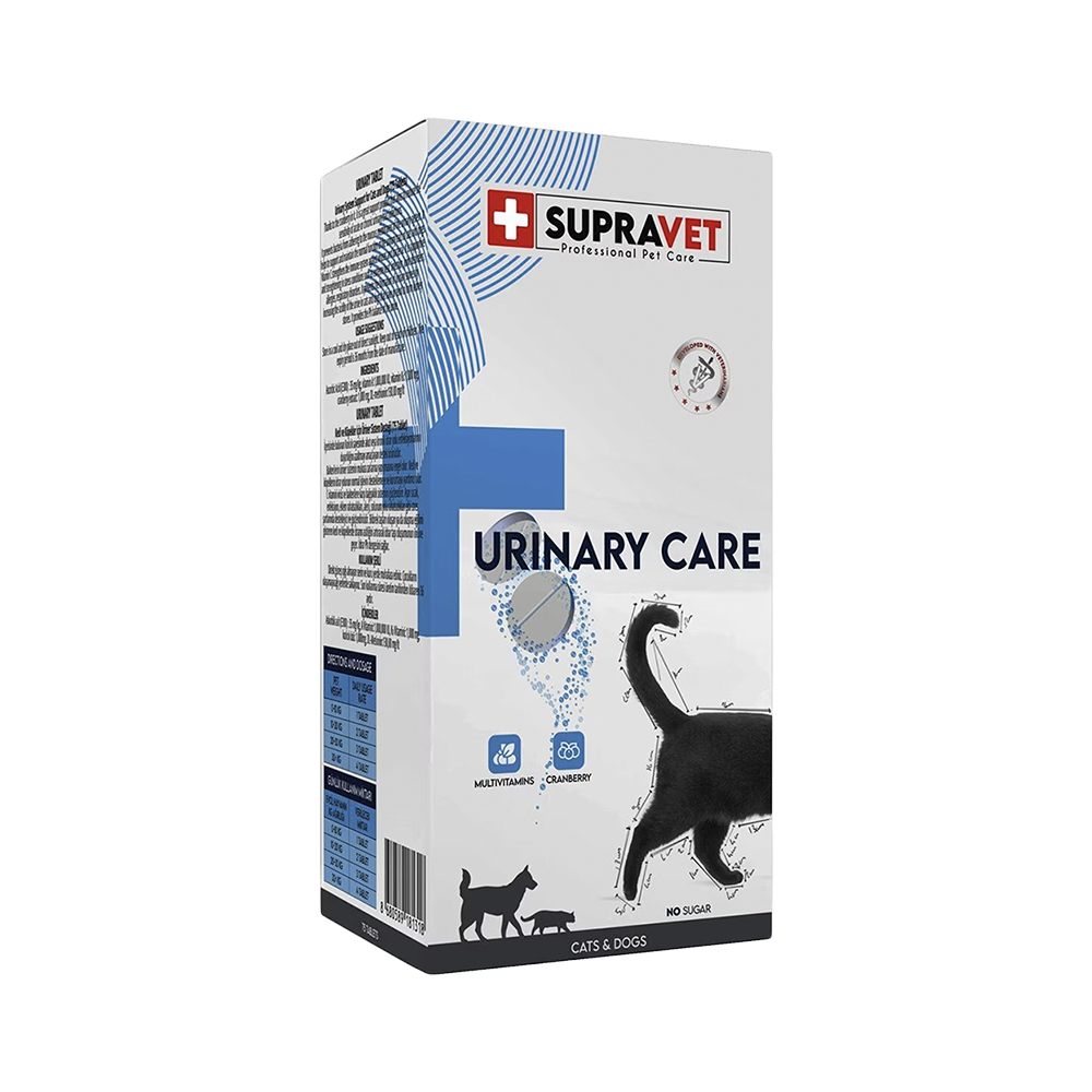 Supravet Urinary Care Kedi ve Köpek İçin İdrar Sağlığı Sistem Destekleyici Tablet (75'li)