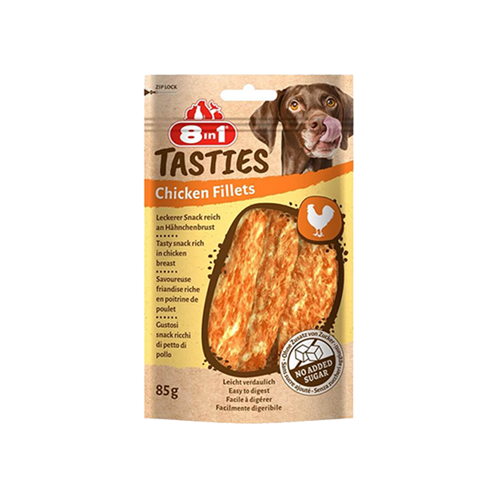 8in1 Tasties Tavuk Fileto Köpek Ödülü (85 g)