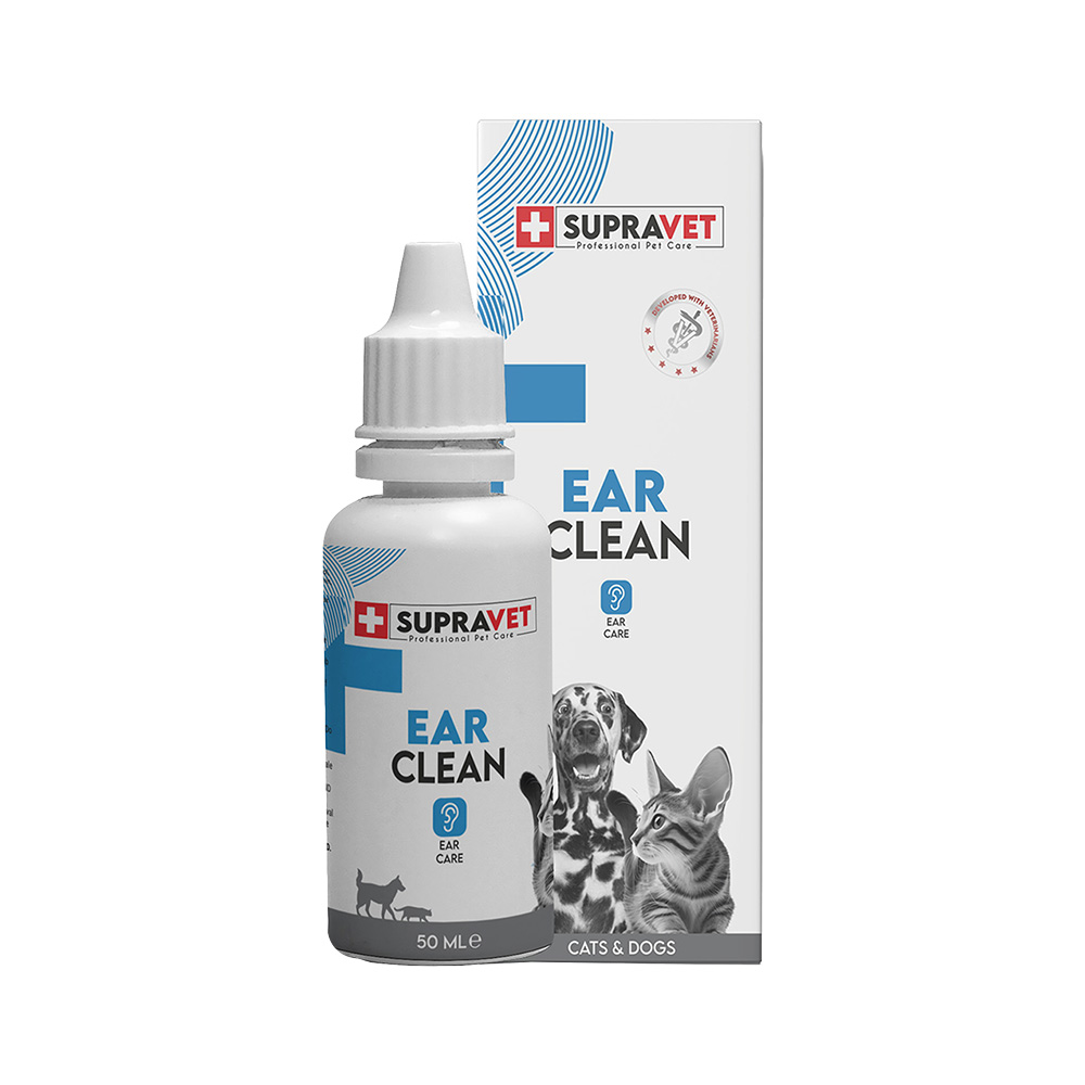 Supravet Ear Clean Kedi - Köpek Kulak Temizleme Solüsyonu (50 ml)