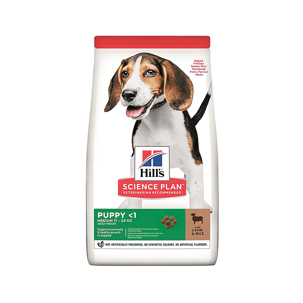 Hill's Science Plan Kuzu Etli Orta Irk Yavru Köpek Maması (14 kg)