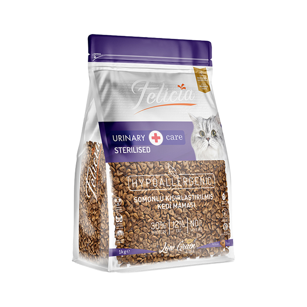 Felicia Hipoalerjenik Somonlu Kısırlaştırılmış Kedi Maması (1 kg)