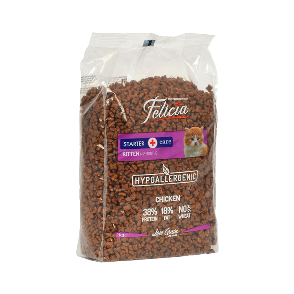 Felicia Az Tahıllı ve Tavuk Etli HypoAllergenic Yavru Kedi Maması (1 kg)