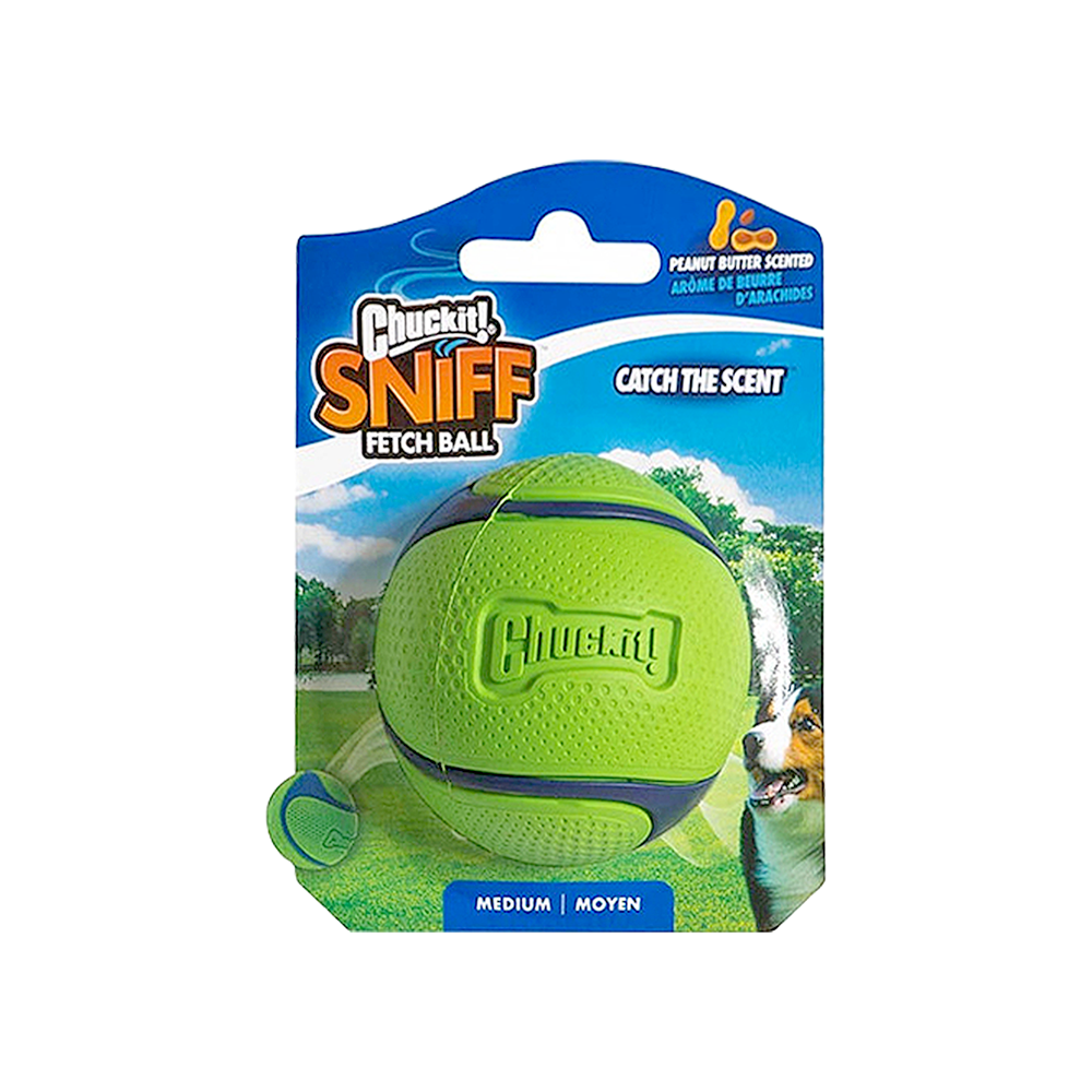 Chuckit! Sniff Fetch Fıstık Ezmesi Kokulu Orta Boy Köpek Oyun Topu