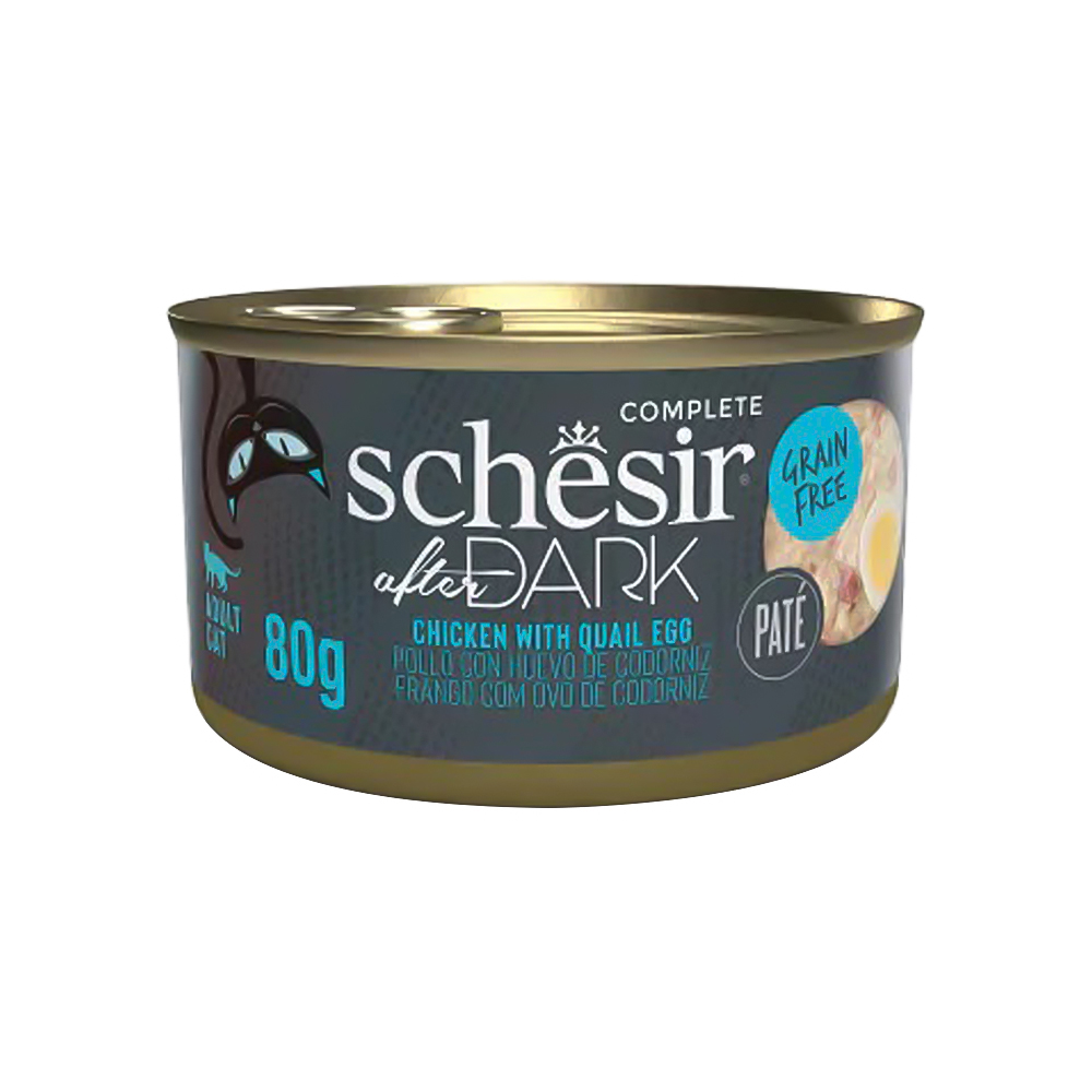Schesir Ezme Tavuk Etli ve Bıldırcın Yumurtalı Kedi Konserve Maması (80 g)