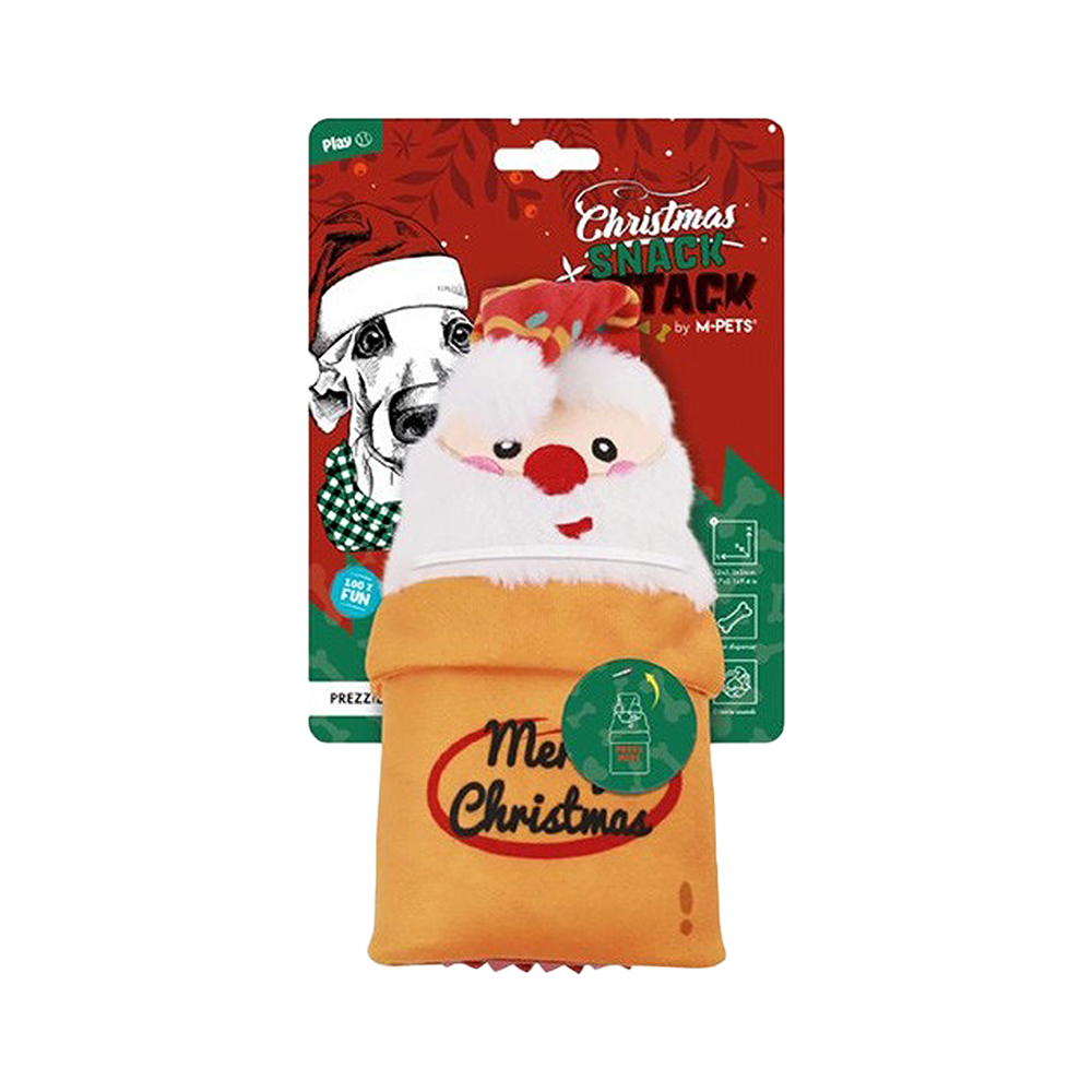 M-Pets Christmas Prezzie Snack Attack Köpek Oyuncağı (24 x 12 x 5 cm)