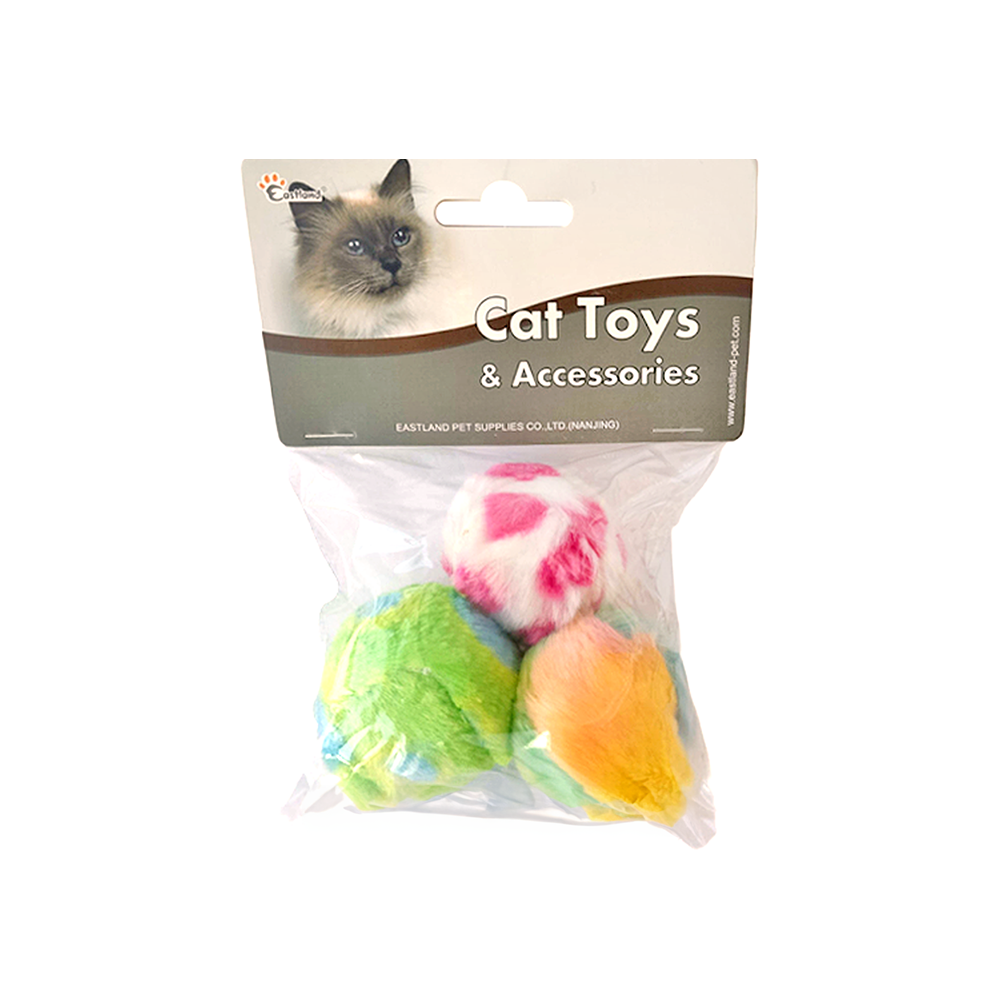 Eastland Tıkırtılı Top Kedi Oyuncağı (3'lü)