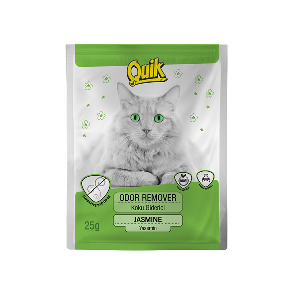 Quik Yaseminli Kokulu Kedi Kumu Koku Giderici (25 g)