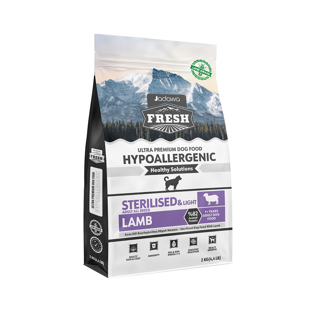 Jadawa Fresh Ultra Premium Hipoalerjenik Kuzu Etli Kısırlaştırılmış Yetişkin Köpek Maması (2 kg)