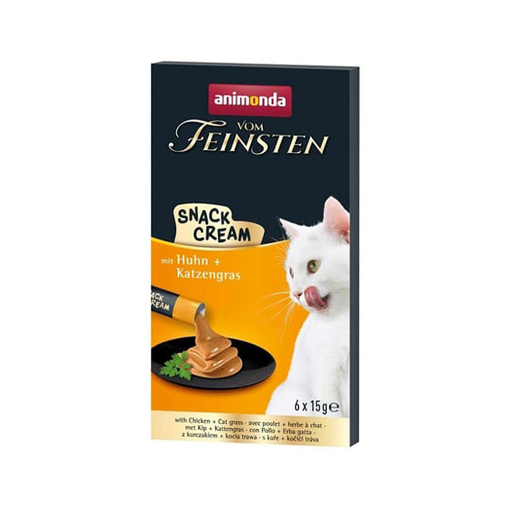 Animonda Snack Carny Tavuk Etli & Kedi Otlu Kedi Kreması (6 x 15 g)