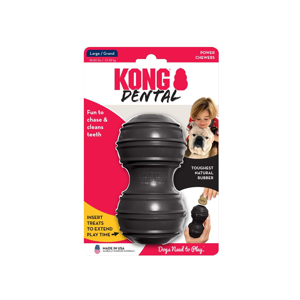 KONG Extreme Dental Diş Temizliği Sağlayan Ultra Sert Köpek Oyuncağı (L)