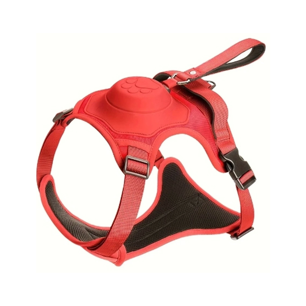 Buddy&Co Ultra Seri Otomatik Kırmızı Göğüs Tasması (M)