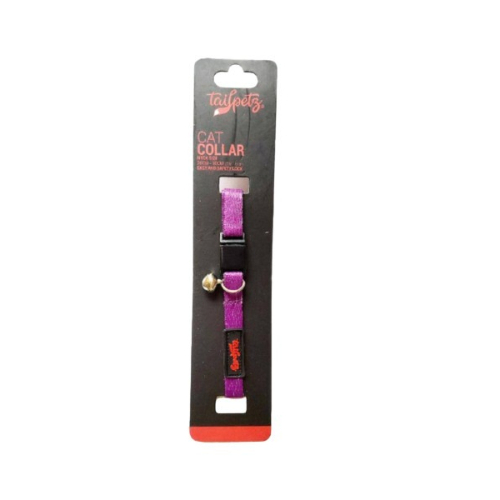 Tailpetz Cat Collar Easy & Safety Lock Purple Ayarlanır Kedi Boyun Tasması