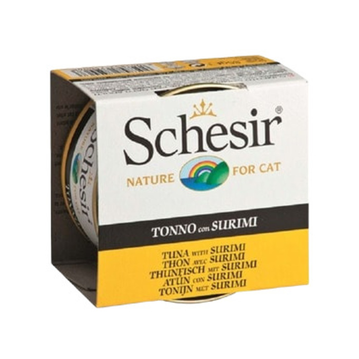 SCHESİR TON BALIKLI VE YENGEÇ ETLİ JÖLELİ KEDİ KONSERVESİ 85 GR