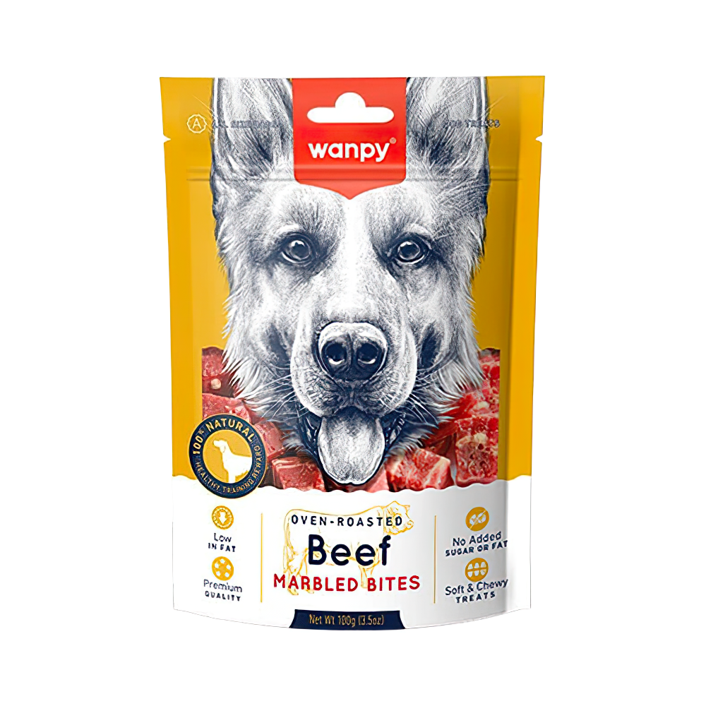 Wanpy Beef Marbled Bites Biftek Etli Köpek Ödül Maması (100 g)